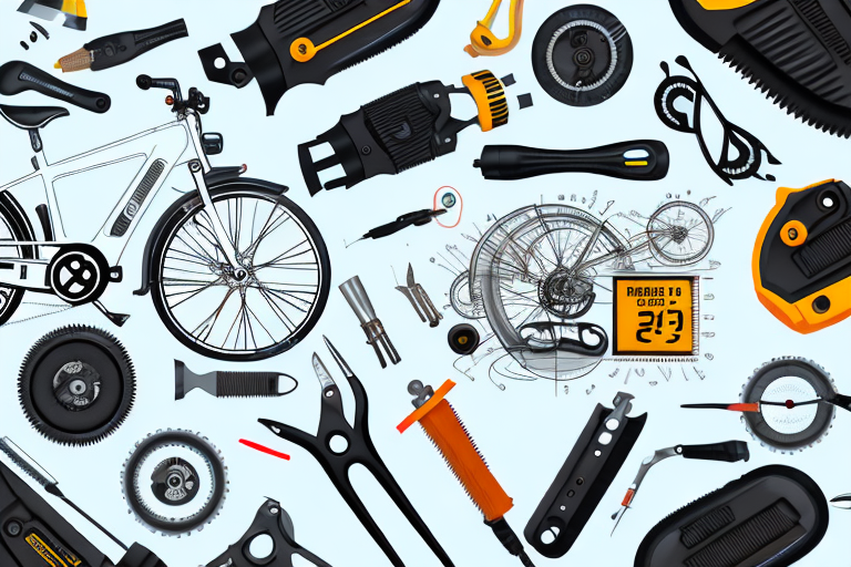 An e-bike with its battery compartment open