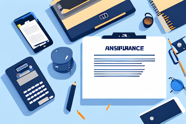 A desk with a computer