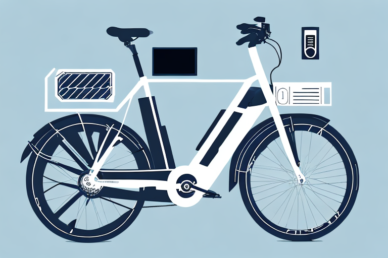 An e-bike locked securely with a high-quality bike lock