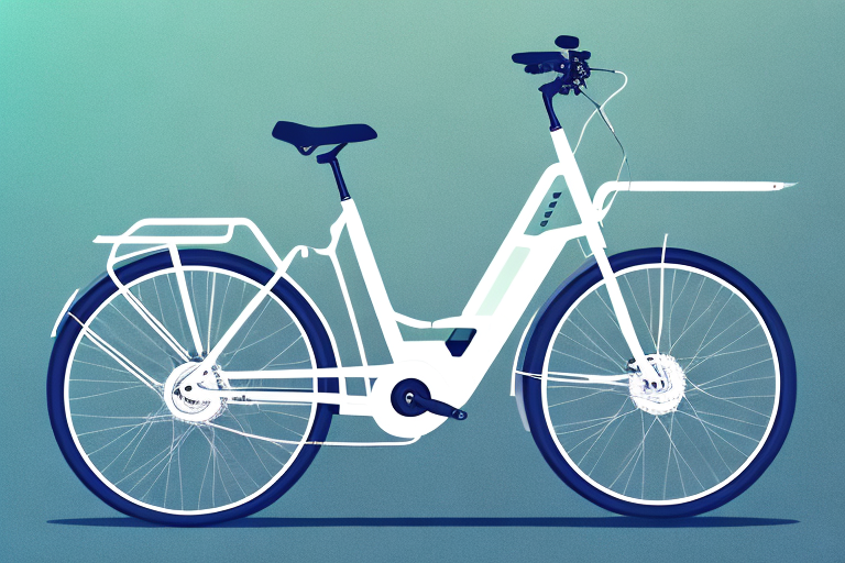 An e-bike with a visible insurance license plate