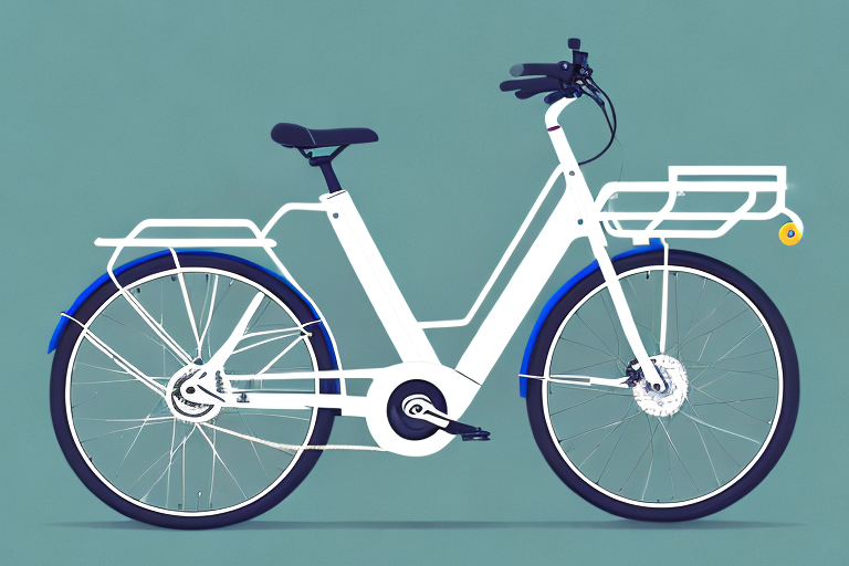An e-bike with a clearly visible license plate