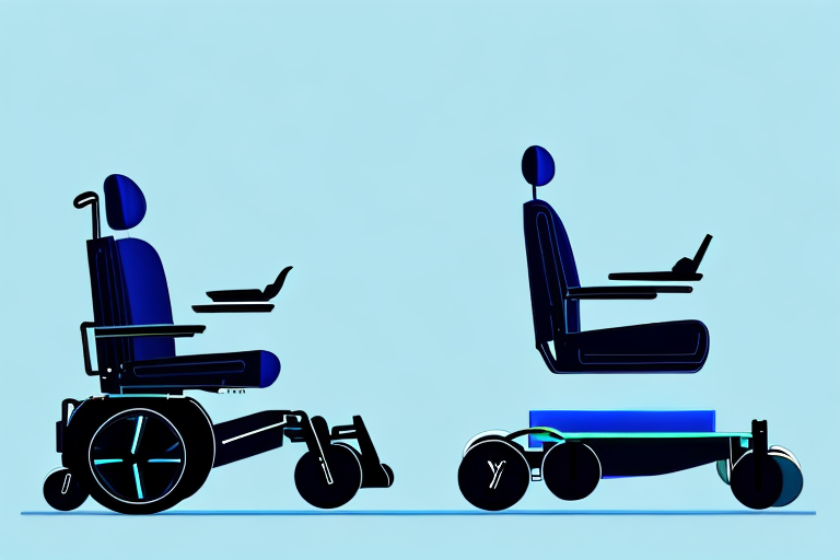 A sleek and modern electric wheelchair