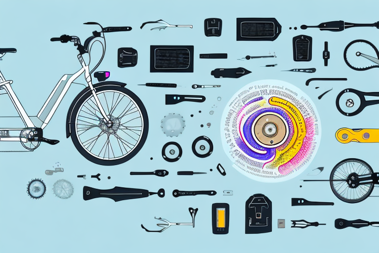 An e-bike with its battery compartment open