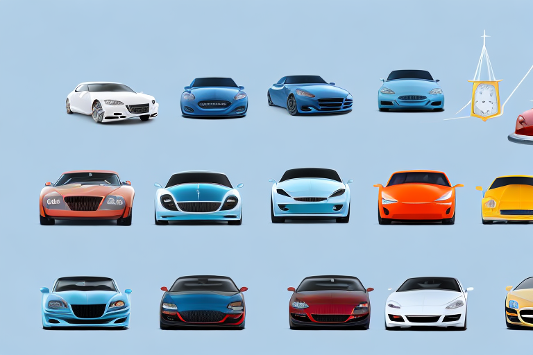A variety of cars categorized into different classes