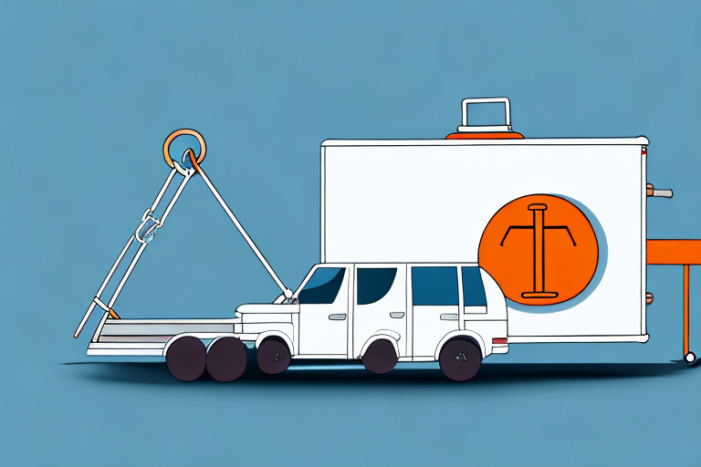 A car towing a trailer with a weight sign indicating 750 kg