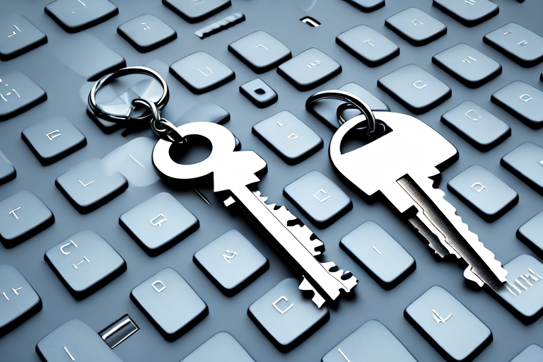 A key surrounded by a protective shield