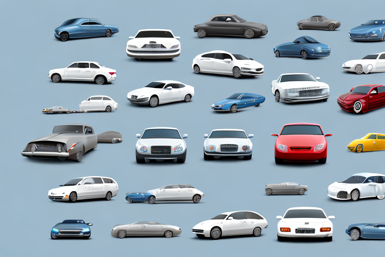 A variety of cars sorted into different categories