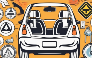 A car seat with an unfastened seatbelt