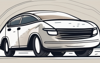 A peaceful car parked under a protective shield