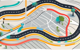 A european map with different highways