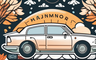 A car with a seasonal license plate