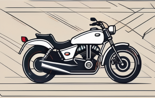 A motorcycle with a price tag hanging from the handlebars