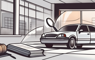 A car with a broken window