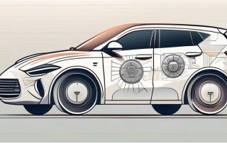A sleek car with an emphasized automatic gearbox