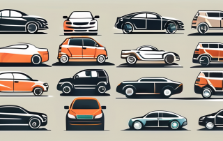 A variety of different car models