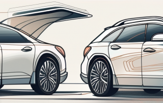 Two cars parked side by side