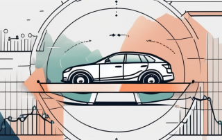 A car with a shield symbolizing protection