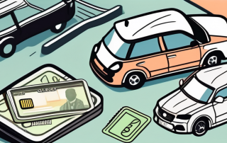 A wallet with euro bills next to a car key and a german driving license