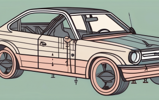 A car cut in half