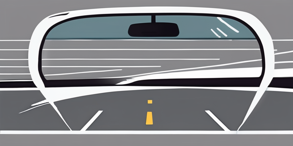 A car on a german road with traffic signs