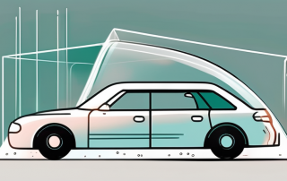 A car being protected by a transparent