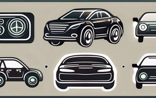 A variety of car buttons with different symbols such as a steering wheel