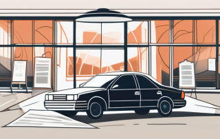 A car with broken windows and an open door