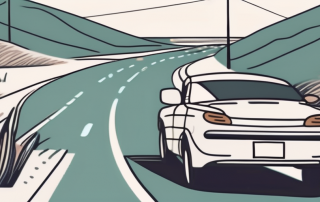 An open road stretching into the distance through a car windshield