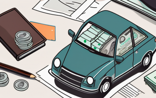 A car with a partially broken windshield