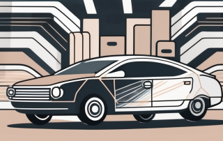 A car with various parts highlighted such as the exterior