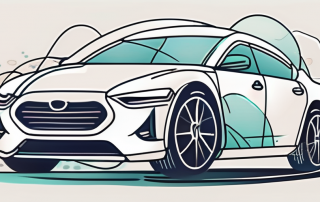 A car with a protective bubble around it