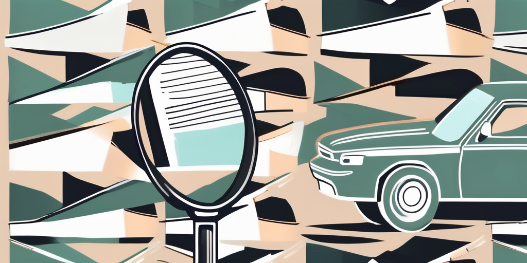 A car with a minor dent and a broken side mirror