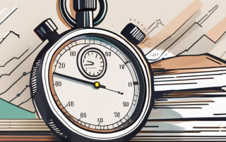 A stopwatch with a shrinking timeline