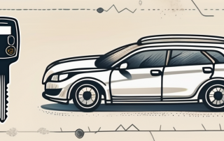 A car key next to a breathalyzer