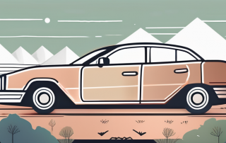 A car with a shield symbolizing protection