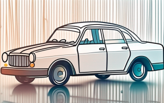 A car protected under a transparent shield