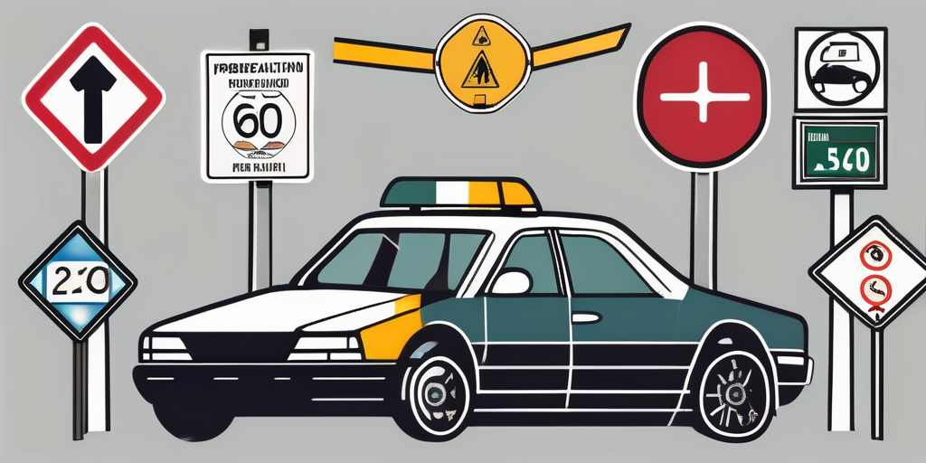 A german road sign indicating a probation period