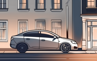 A car with its registration plates removed