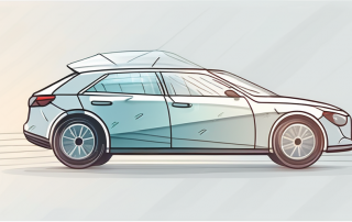 A car protected under a transparent shield