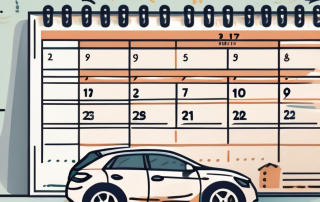 A calendar with important dates marked