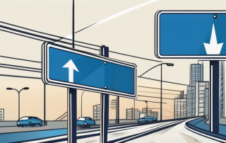 A blue arrow pointing to the right