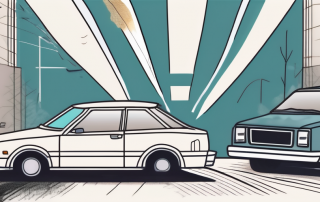 A car with visible signs of damage caused by a marten