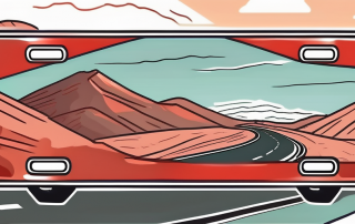 A red license plate attached to a car