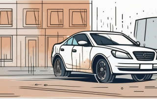 A car with a safety shield