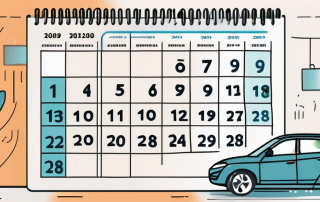 A calendar with highlighted quarterly months (march