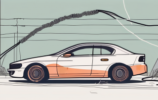 A car with visible signs of damage