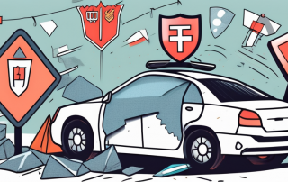 A car with a price tag hanging from the rear-view mirror