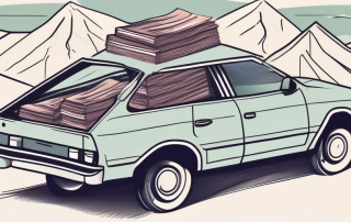 A car parked in a rural