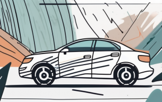 A car with visible signs of different damages like dents and scratches