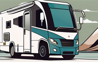 A large 4.25 ton motorhome on a european road